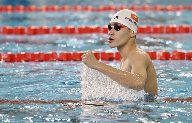 VĐV Phạm Thanh Bảo giành huy chương Vàng nội dung 50m ếch với thành tích 28 giây 28